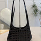 Chanel Black Chocolate Bar Patent Kisslock Shoulder Bag