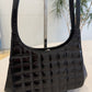 Chanel Black Chocolate Bar Patent Kisslock Shoulder Bag