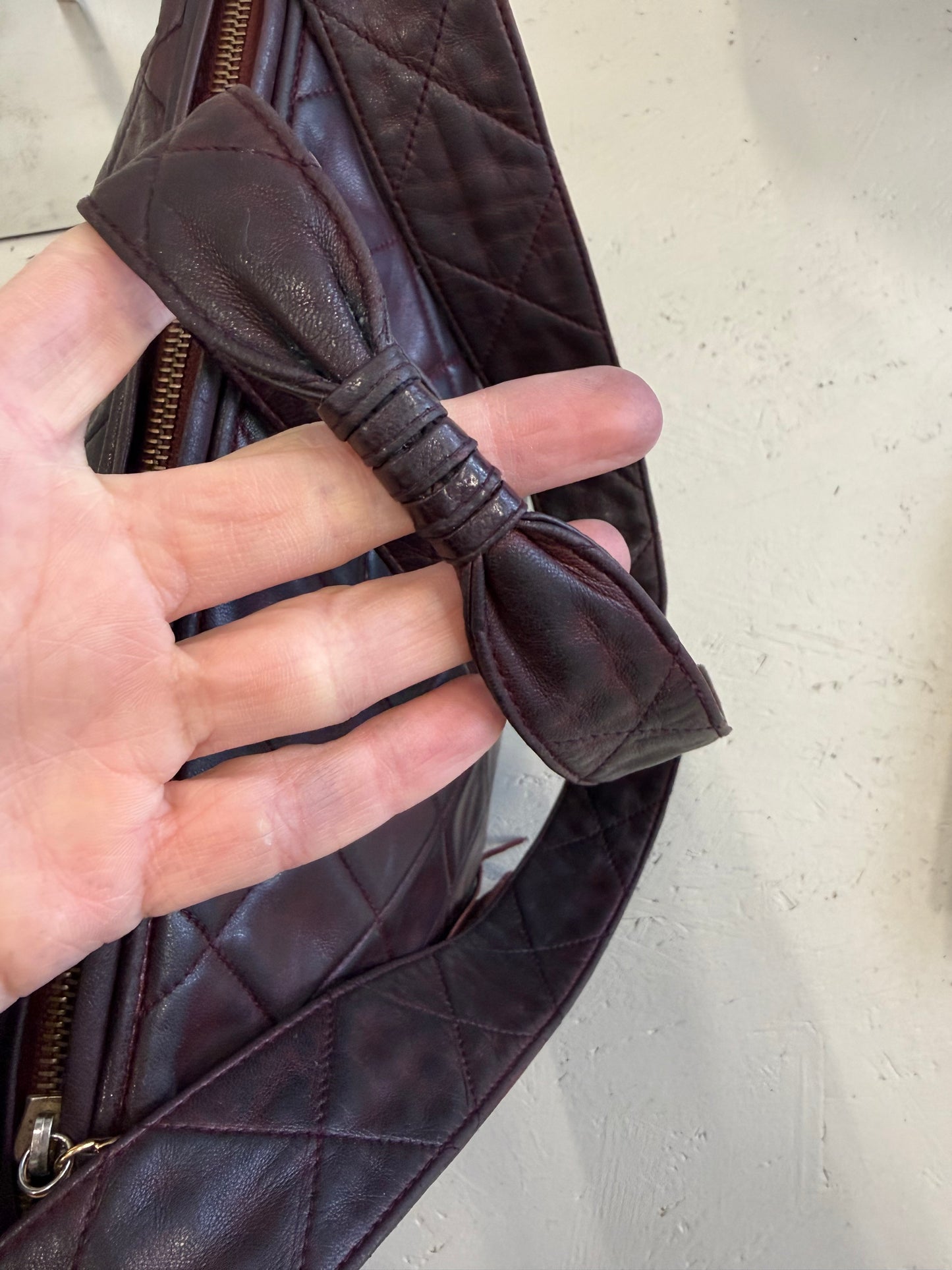 Chanel Tassel Camera Bag Burgundy