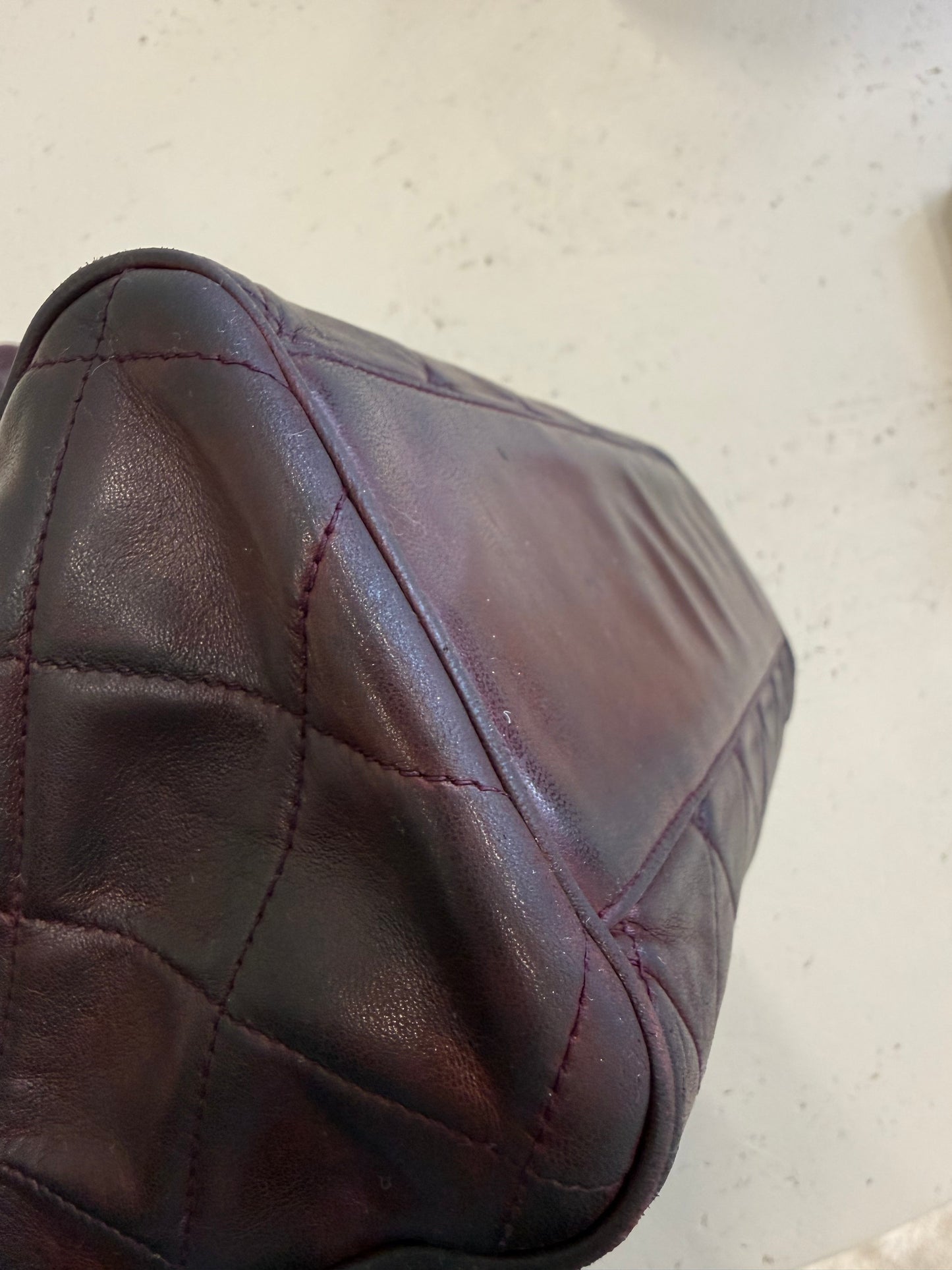 Chanel Tassel Camera Bag Burgundy