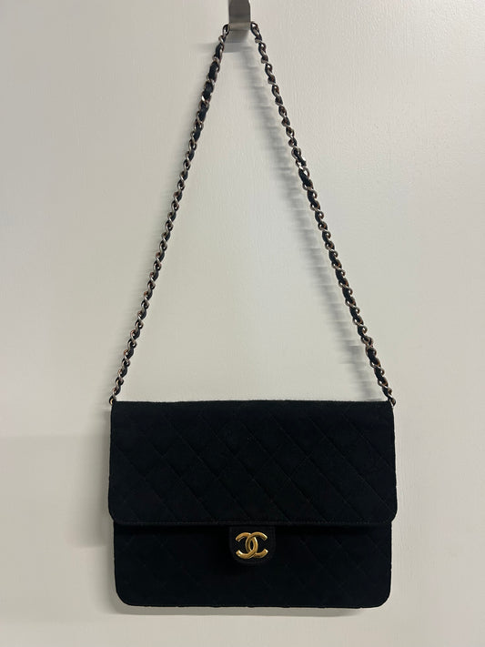 Chanel cotton flap bag