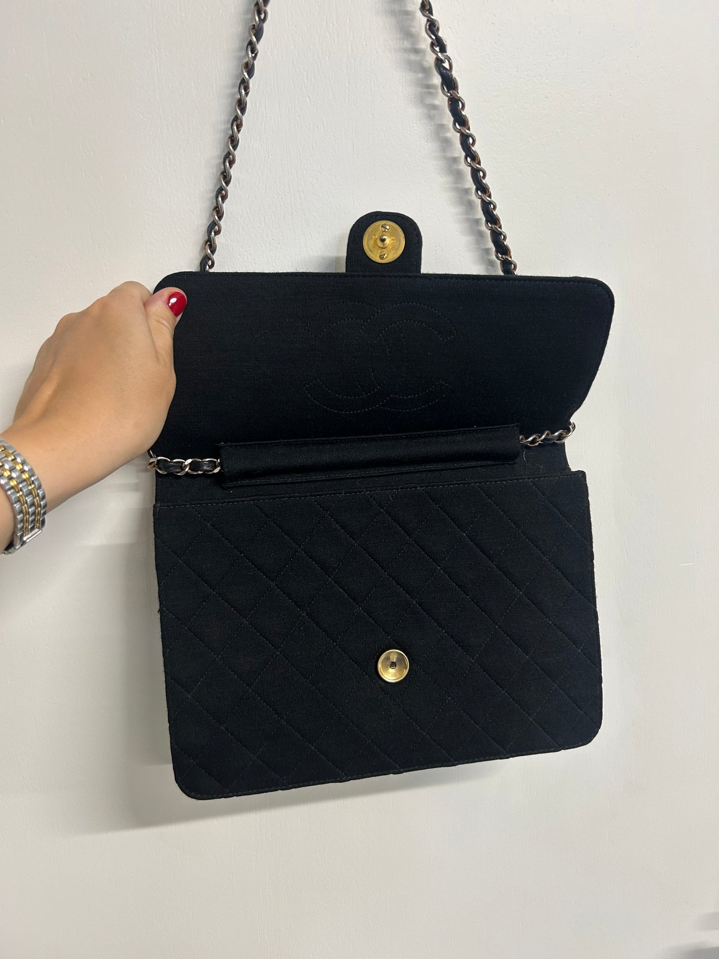 Chanel cotton flap bag
