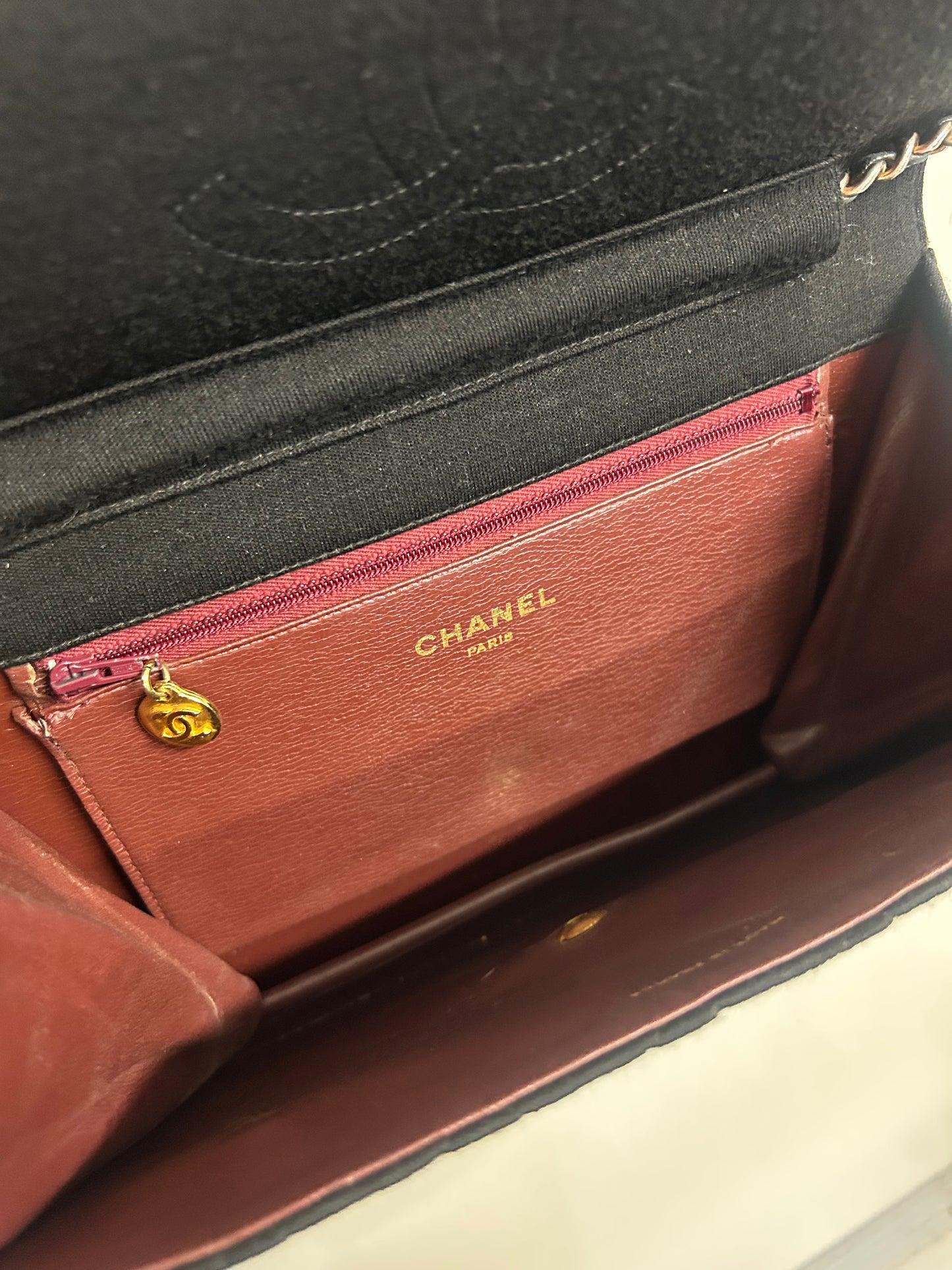 Chanel cotton flap bag