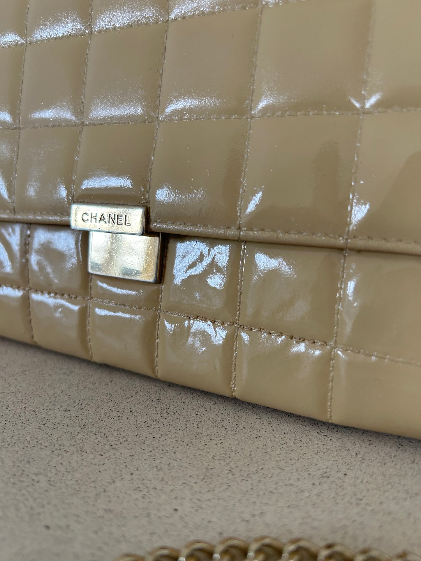 Chanel East West Chocolate Bar Bag