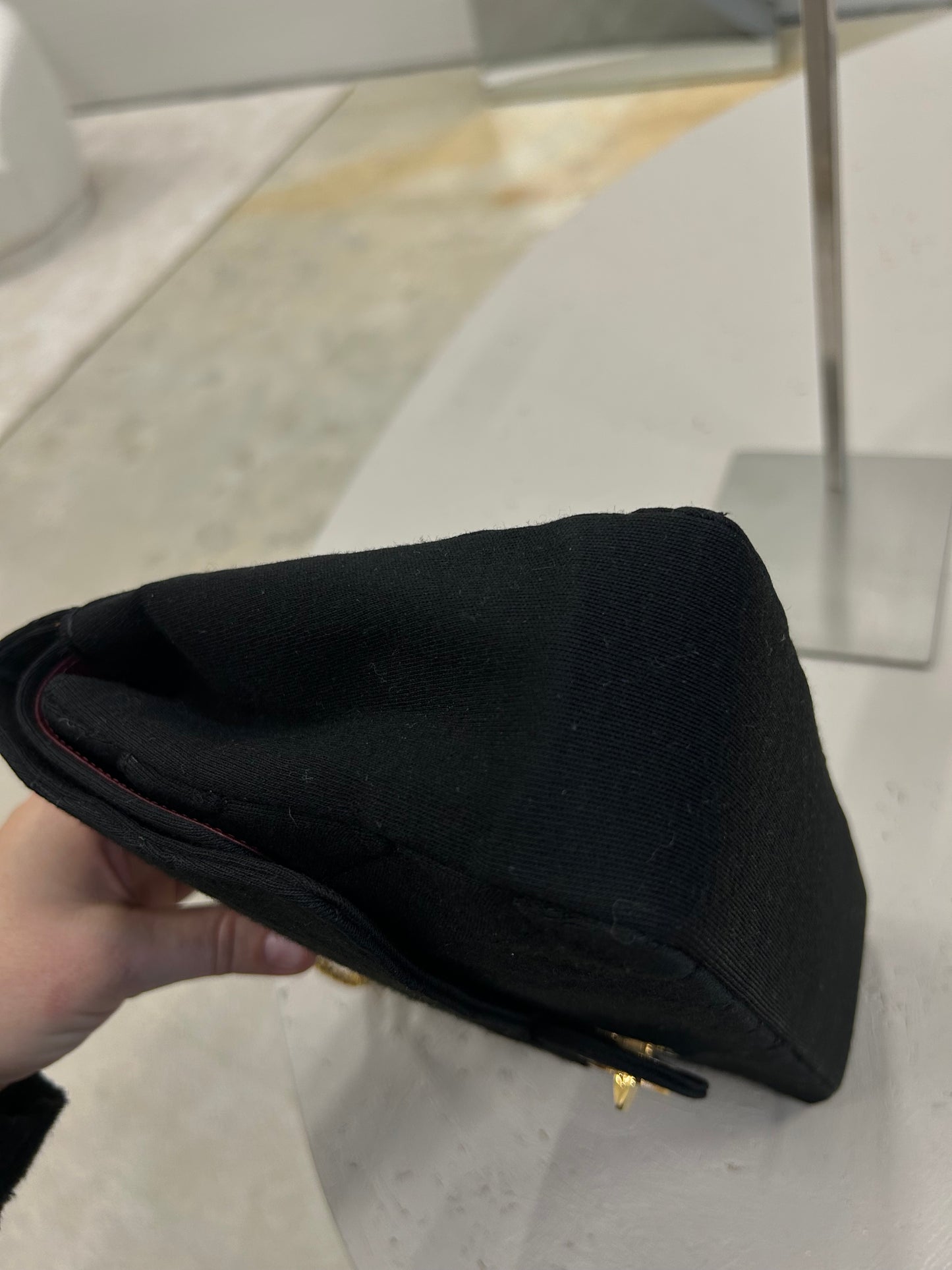 Chanel double flap cotton bag