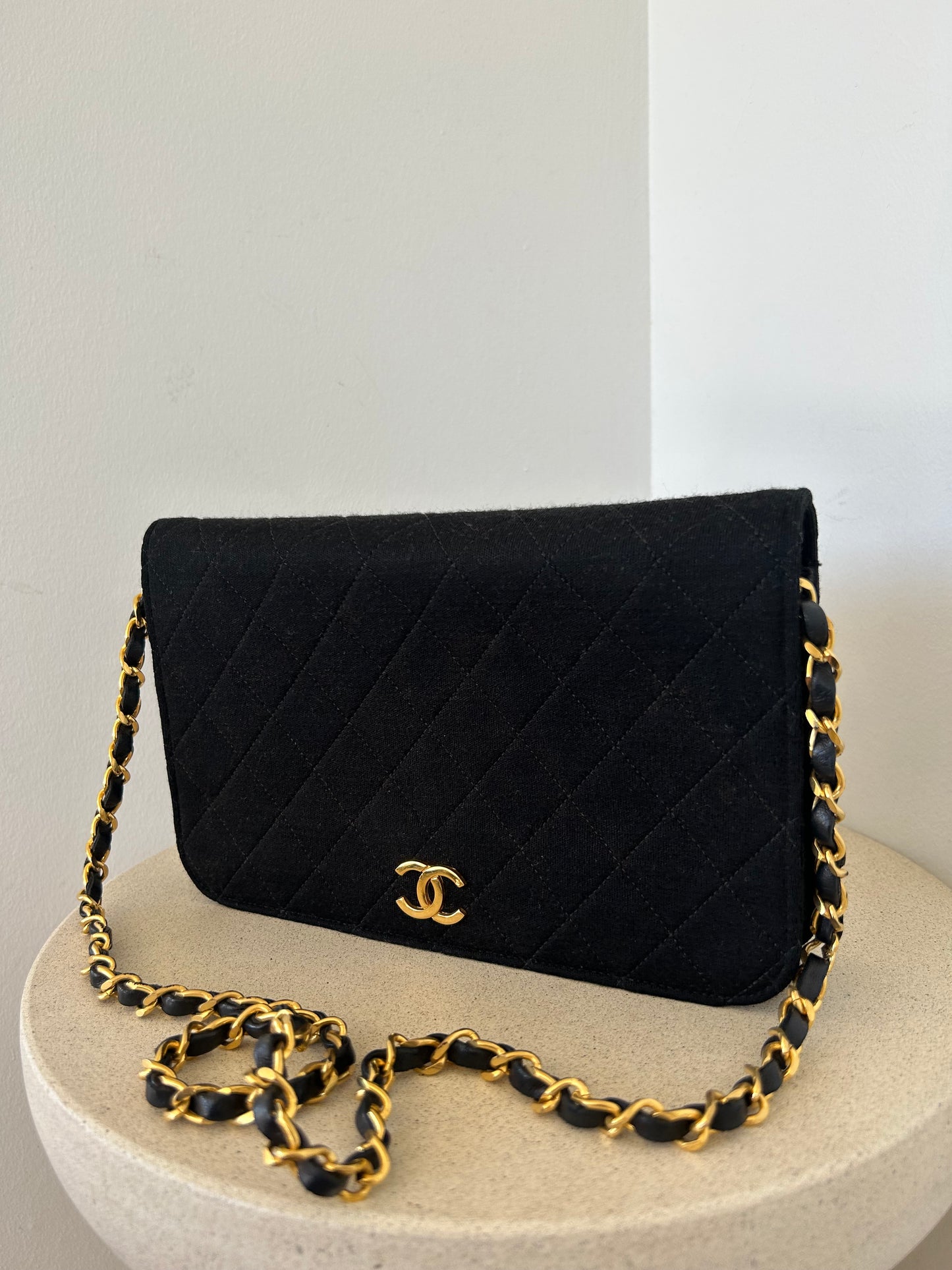 Chanel Jersey Full Flap Bag