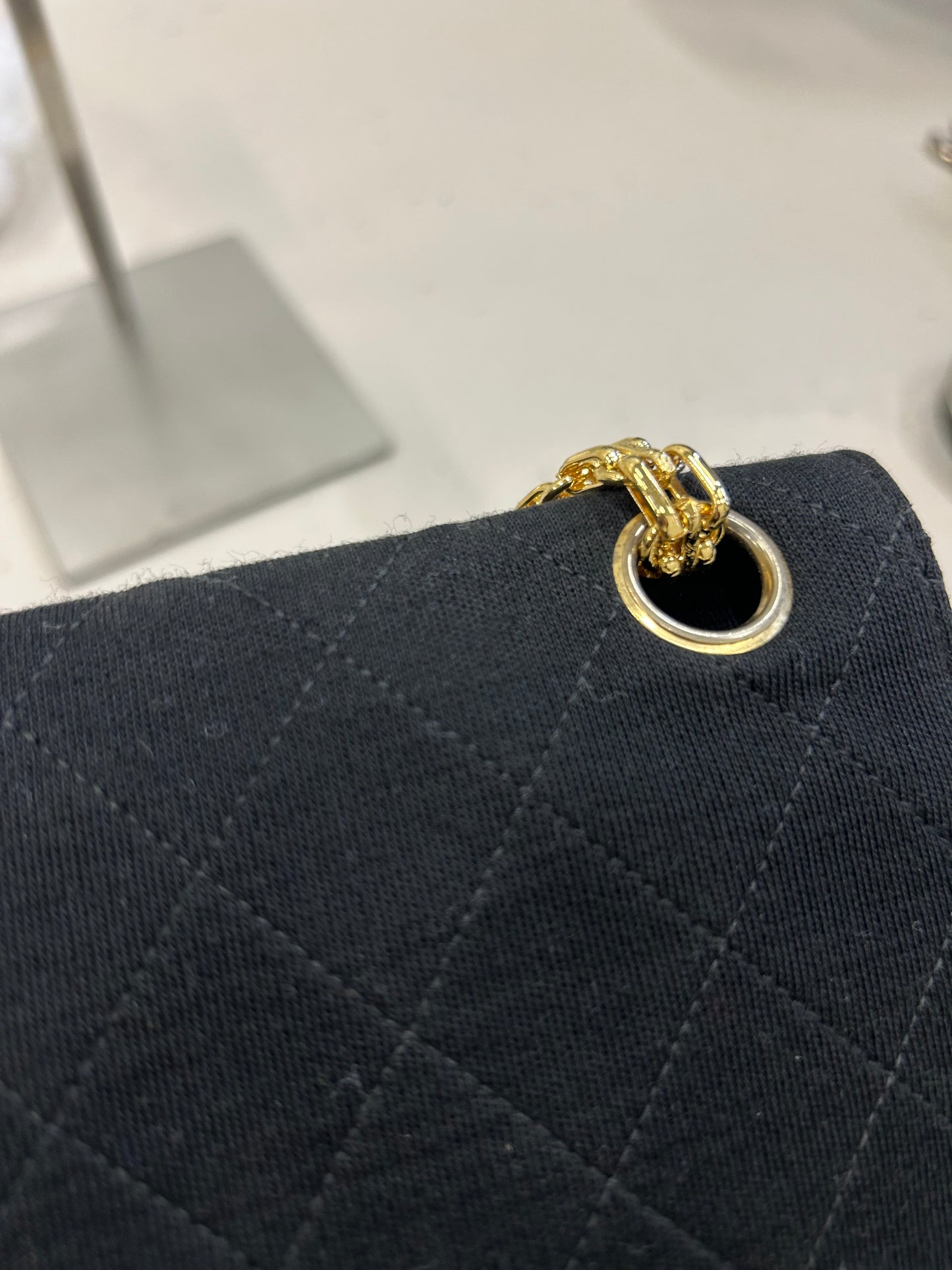 Chanel double flap cotton bag