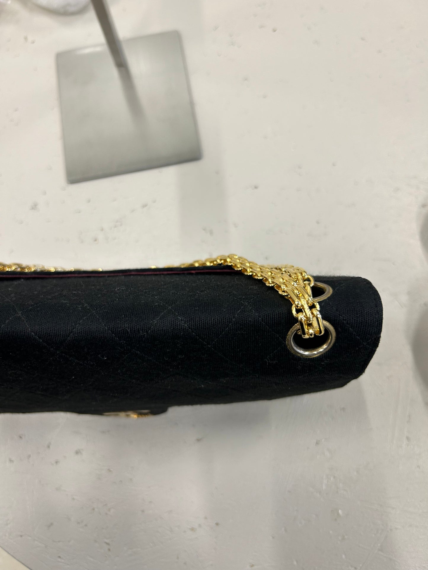 Chanel double flap cotton bag