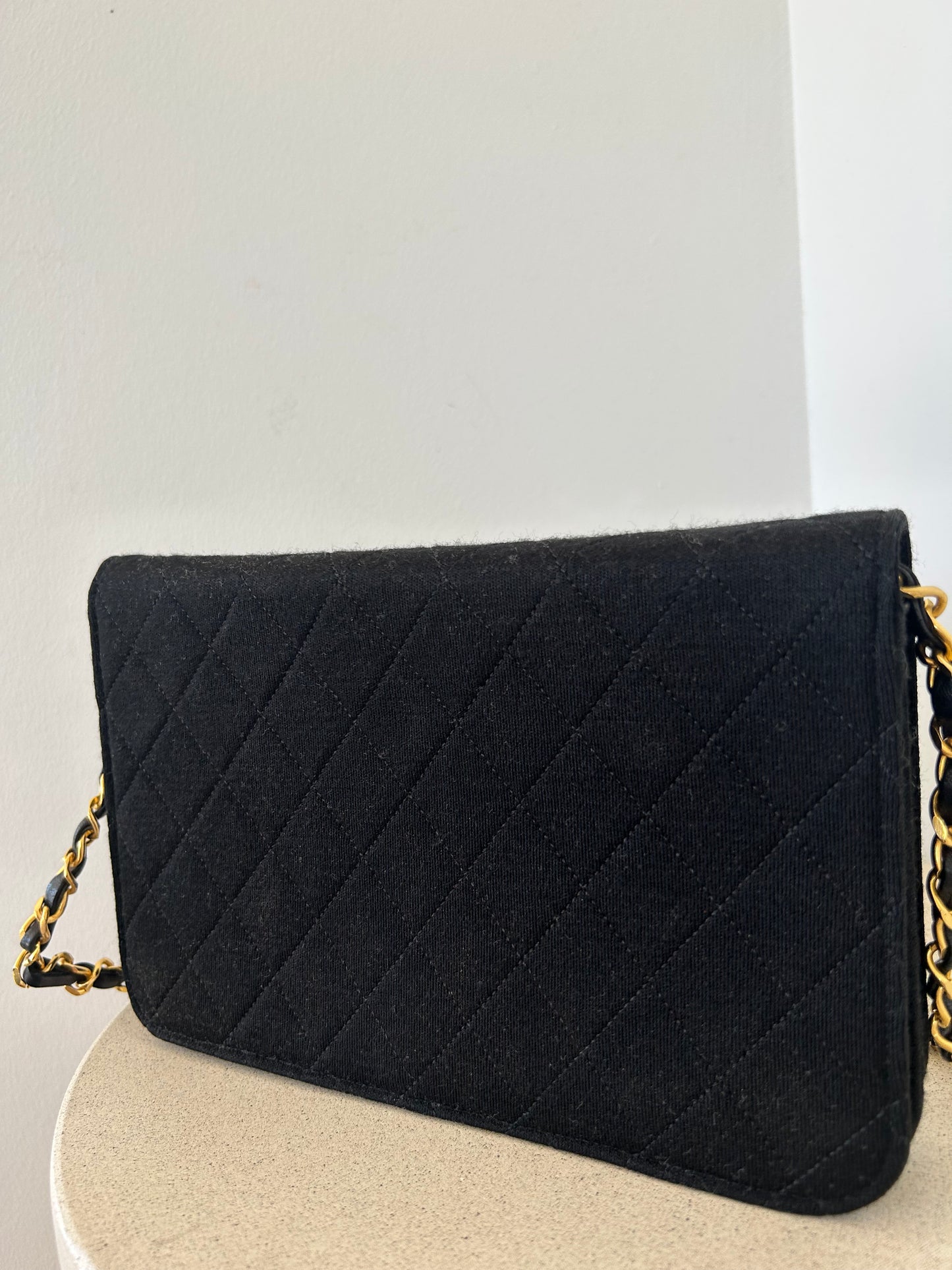 Chanel Jersey Full Flap Bag