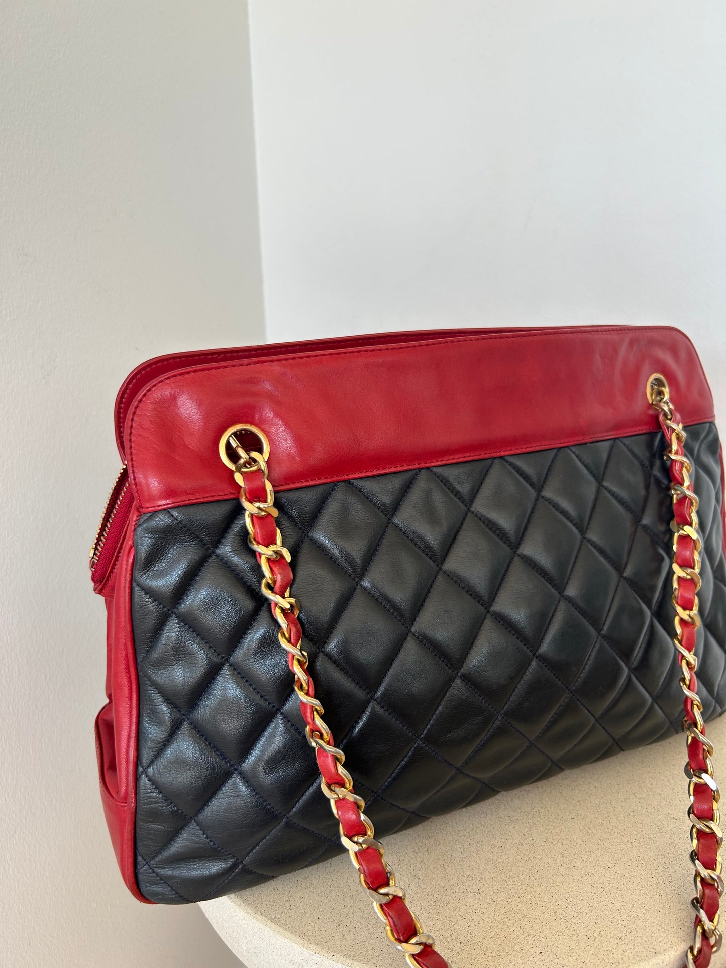 Chanel Shoulder Bag Red/blue