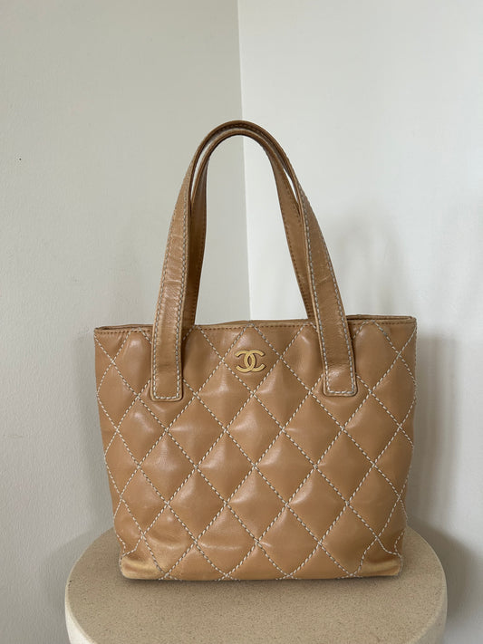 Chanel wild stitch tote