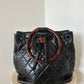 Chanel Tortoise Round Handle Bag