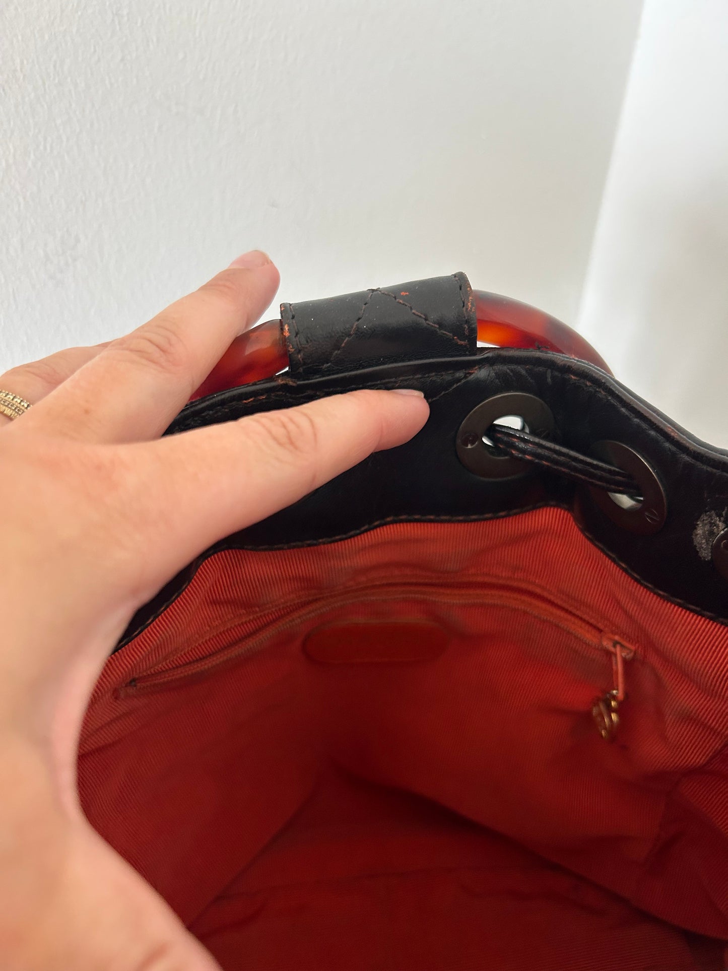 Chanel Tortoise Round Handle Bag