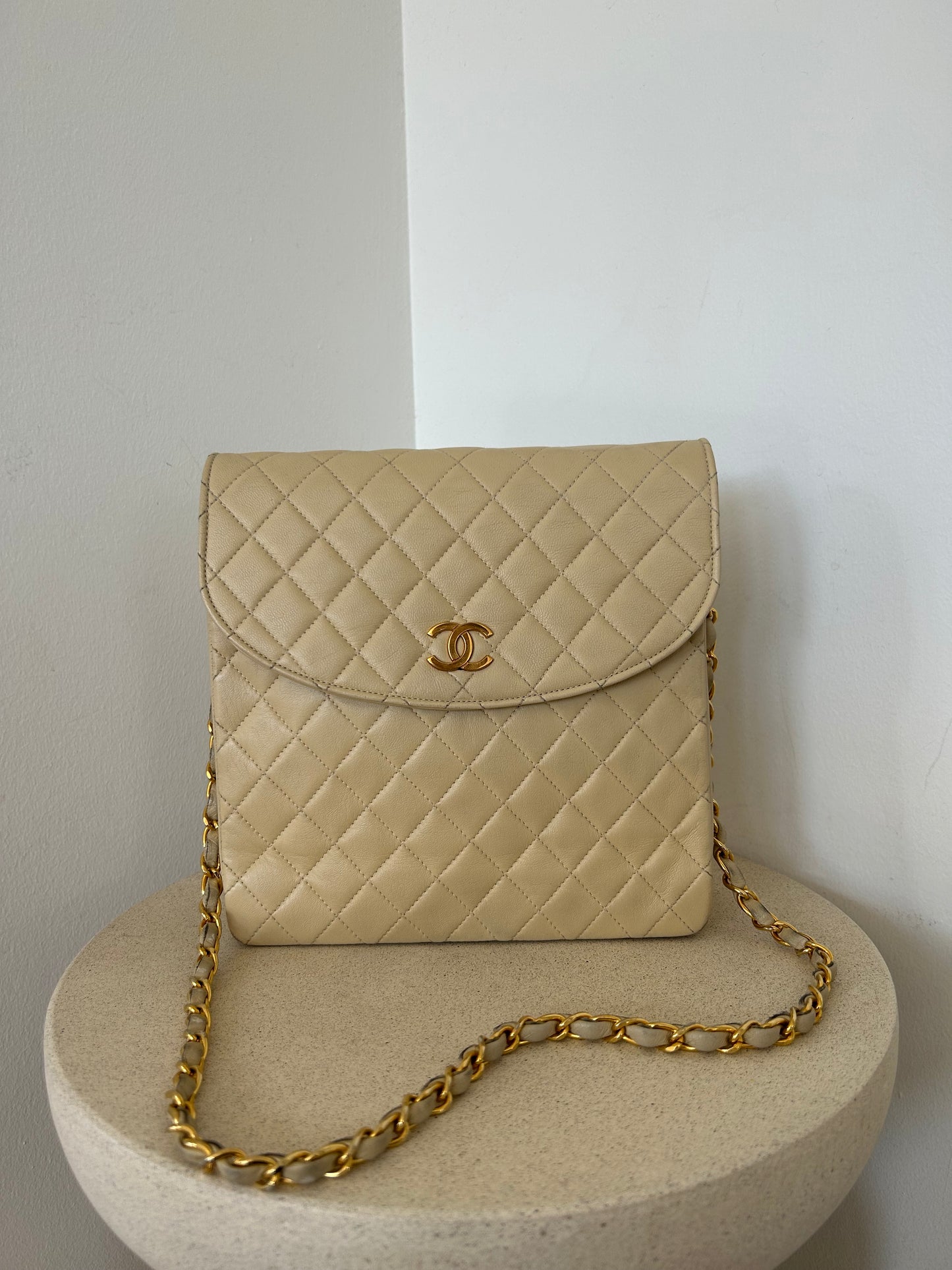 Chanel Beige quilted Bag