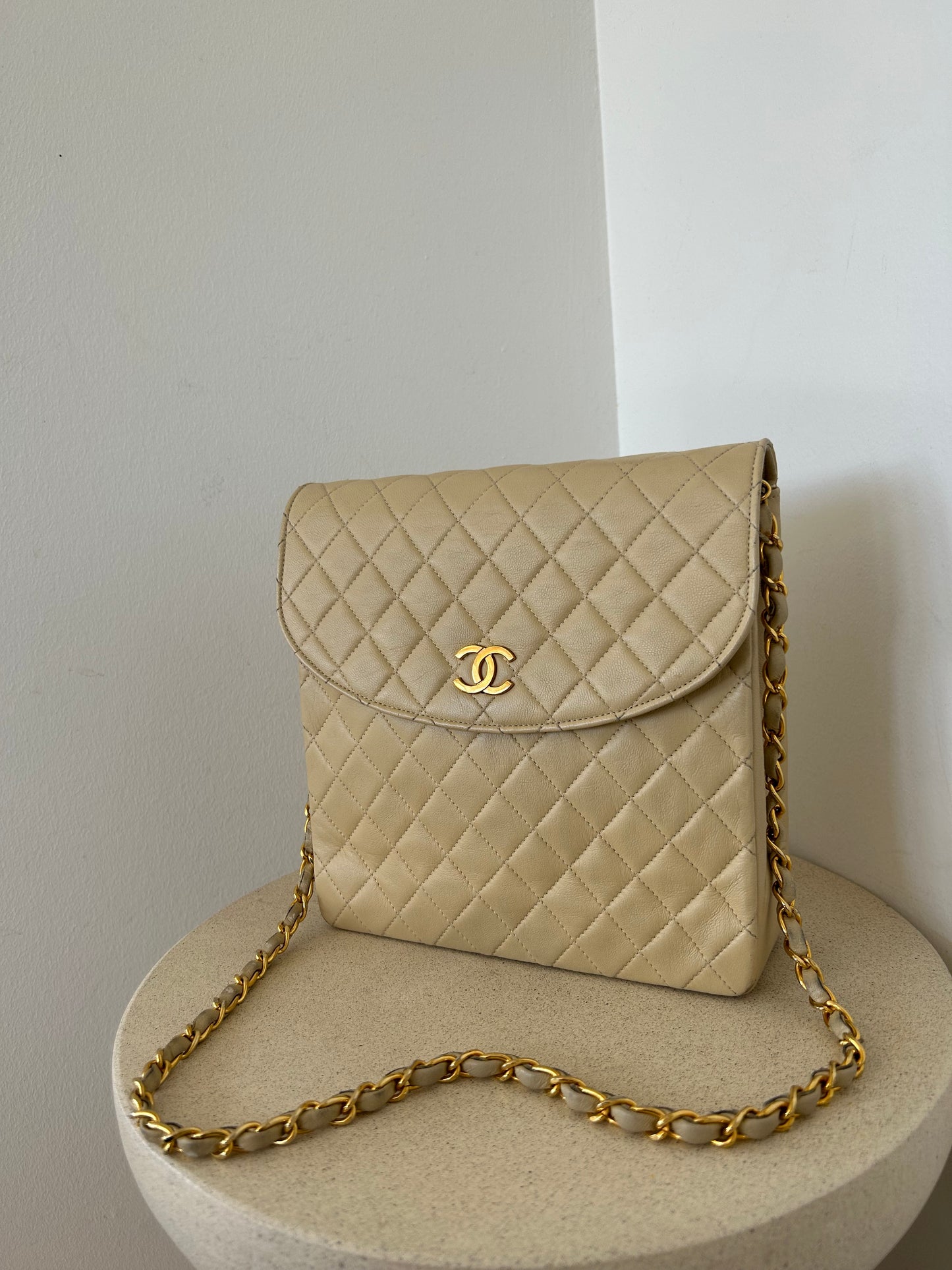 Chanel Beige quilted Bag