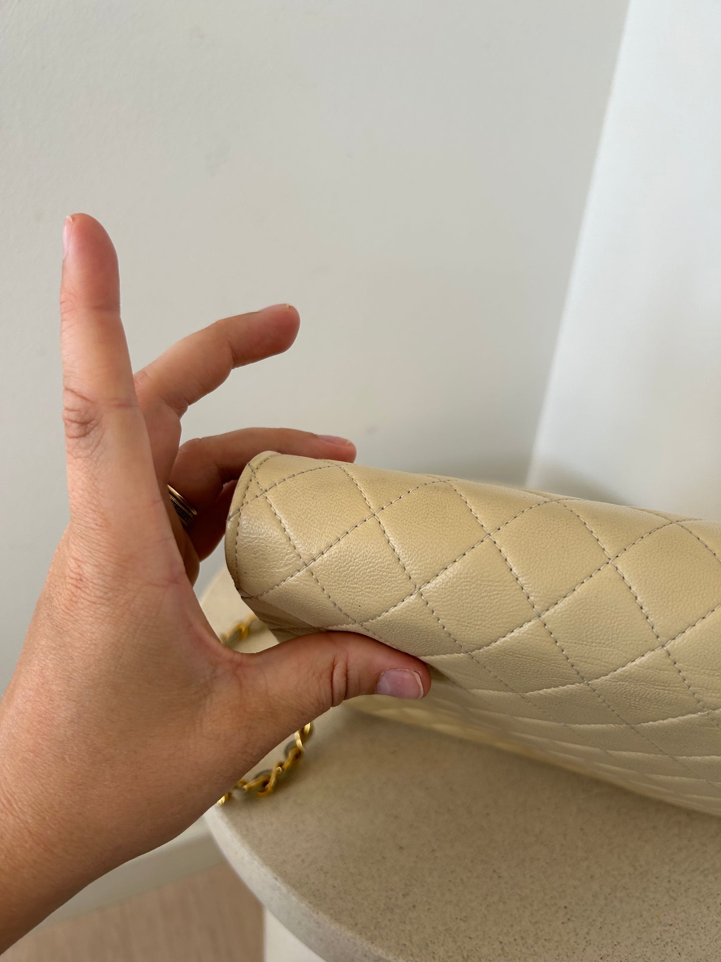 Chanel Beige quilted Bag