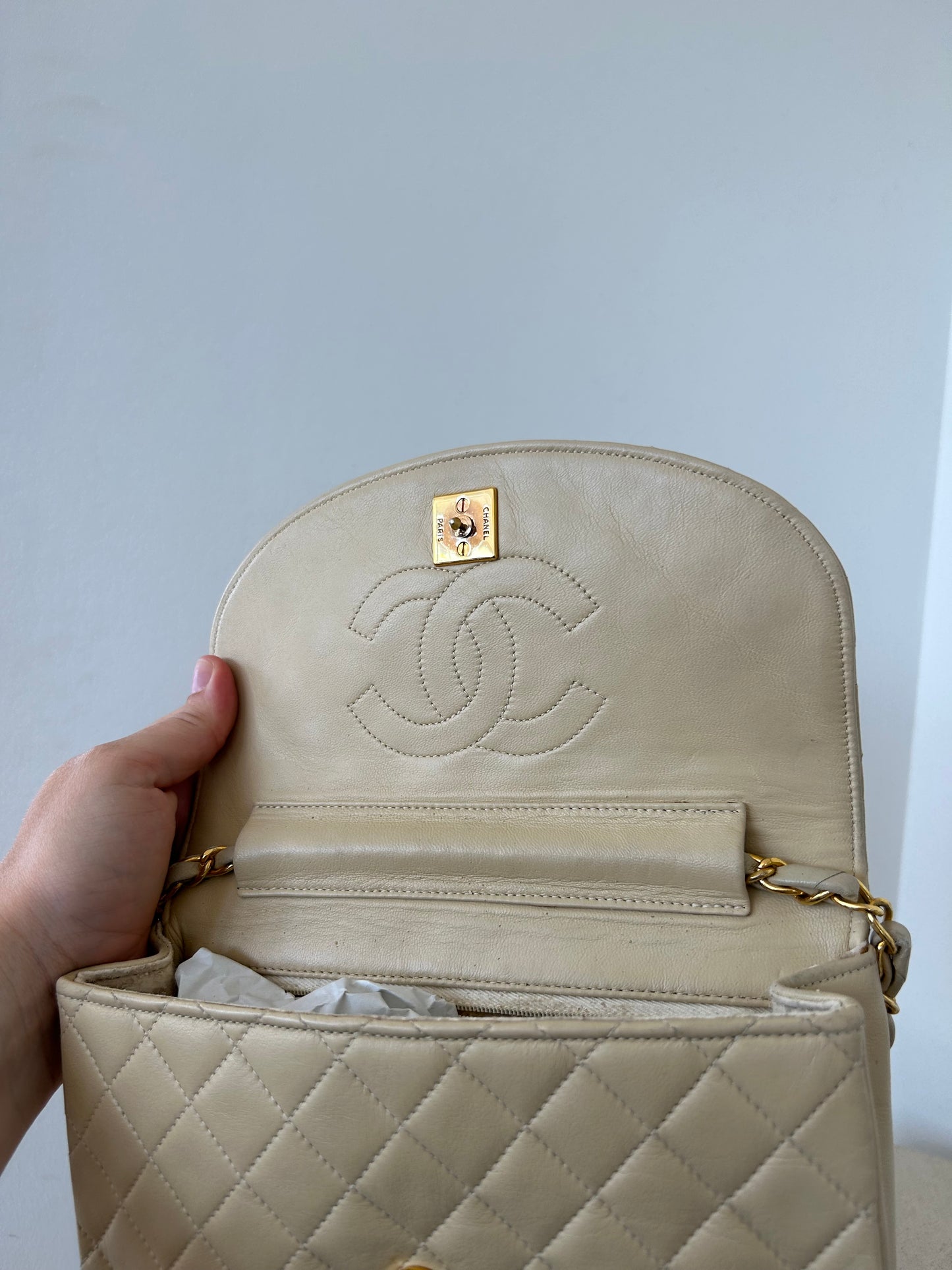 Chanel Beige quilted Bag