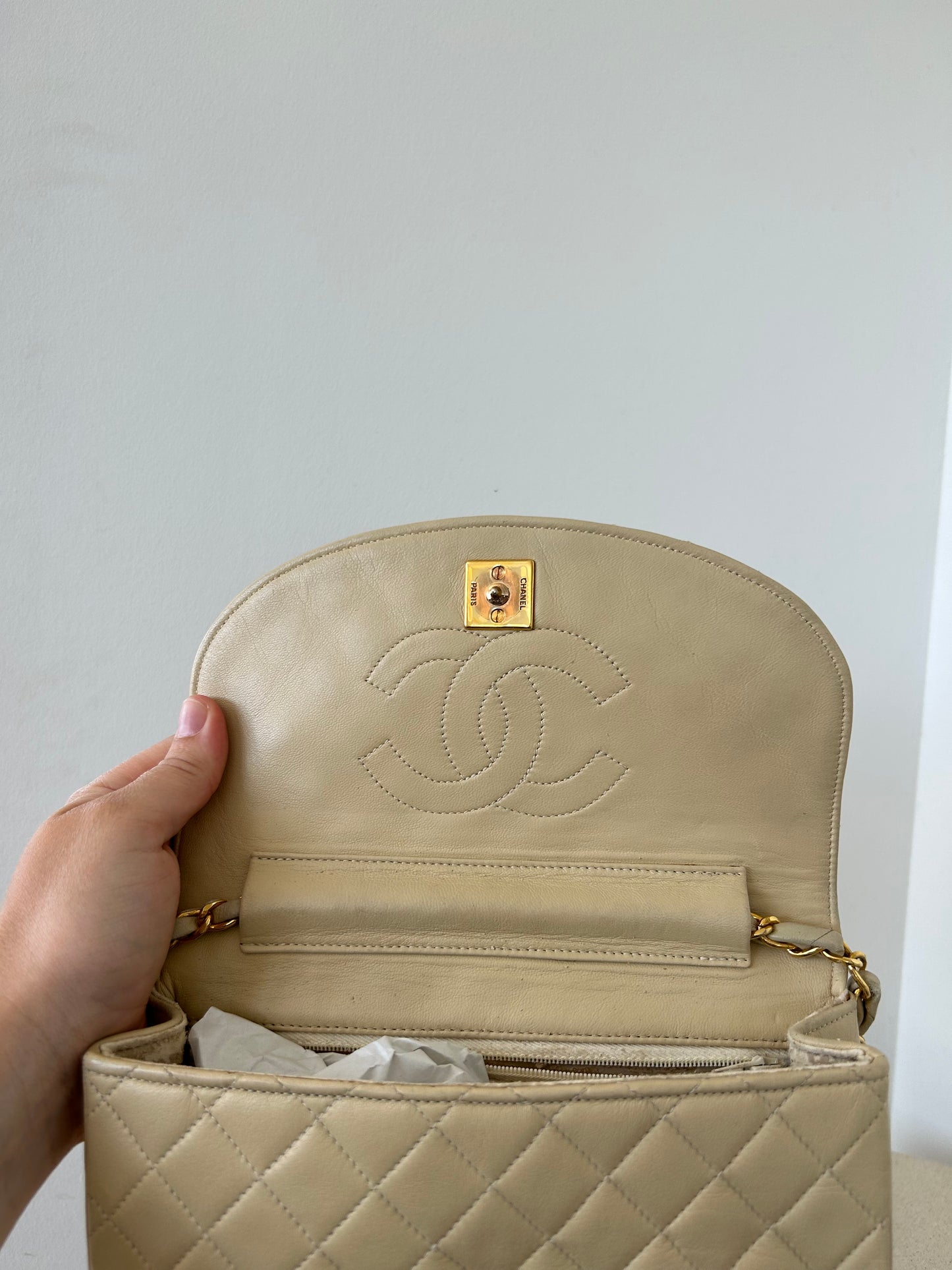 Chanel Beige quilted Bag