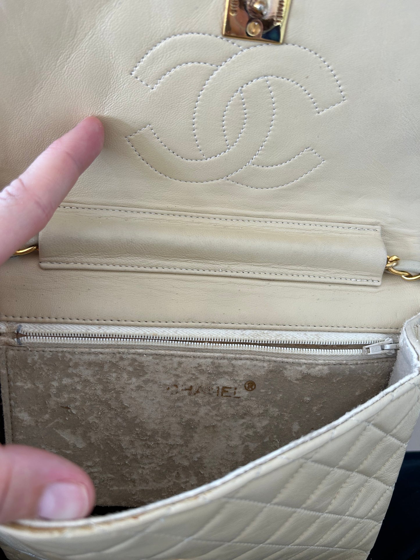 Chanel Beige quilted Bag