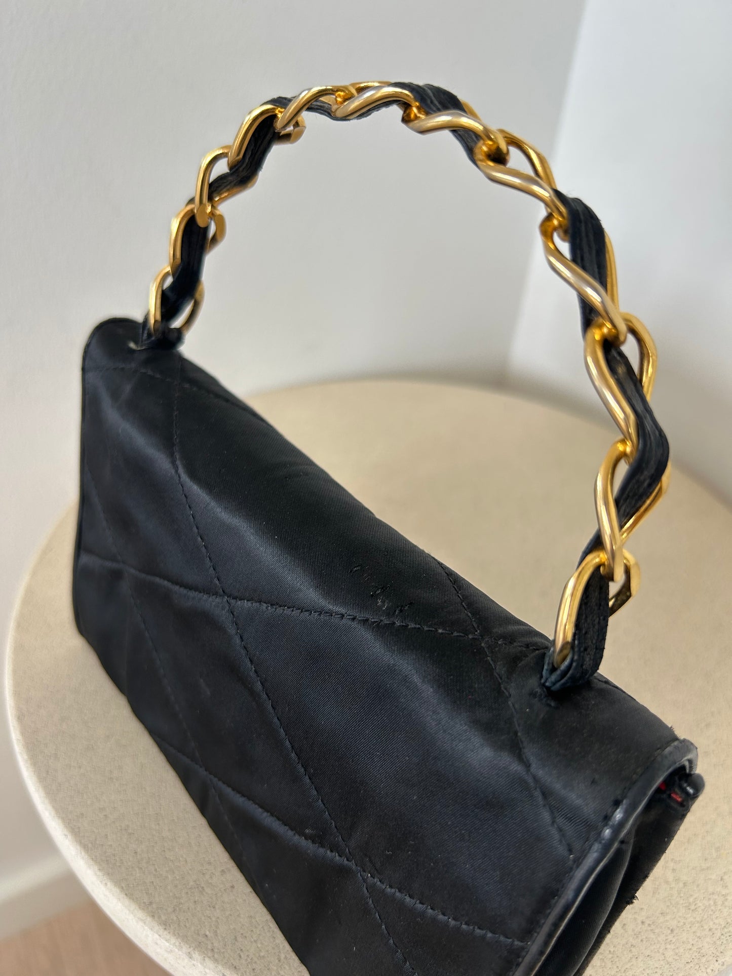 Chanel tophandle nylon bag