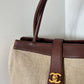 Chanel fabric tote bag