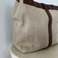 Chanel fabric tote bag