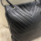 Chanel vertical quilt shopper bag