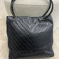 Chanel vertical quilt shopper bag
