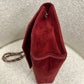 Chanel suede crossbody bag