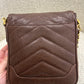 Chanel brown caviar crossbody bag
