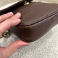 Chanel brown caviar crossbody bag