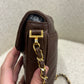 Chanel brown caviar crossbody bag