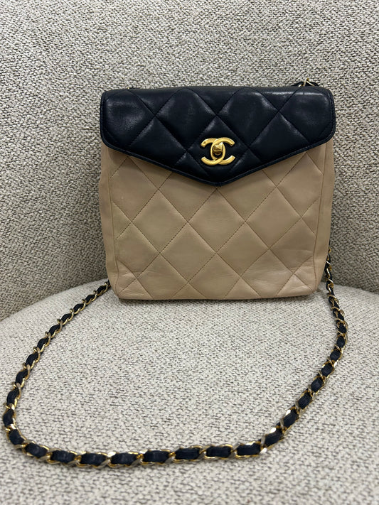 Chanel two tone bag