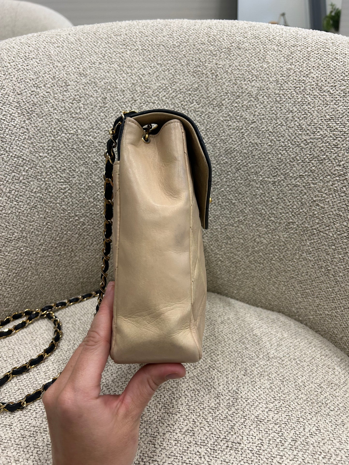 Chanel two tone bag