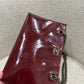 Chanel patent tote red