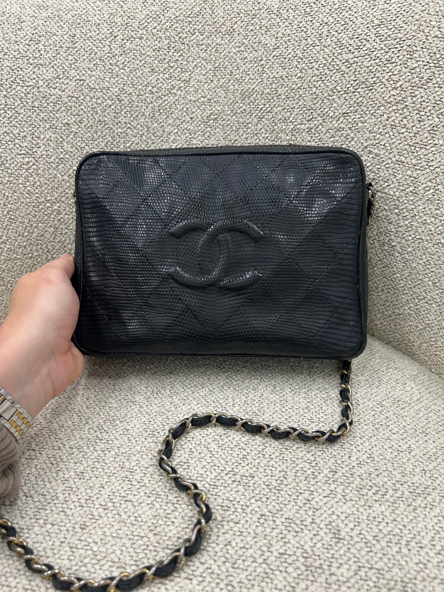 Chanel Lizard Camera Bag