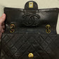 Chanel single flap bag brown