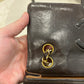 Chanel single flap bag brown