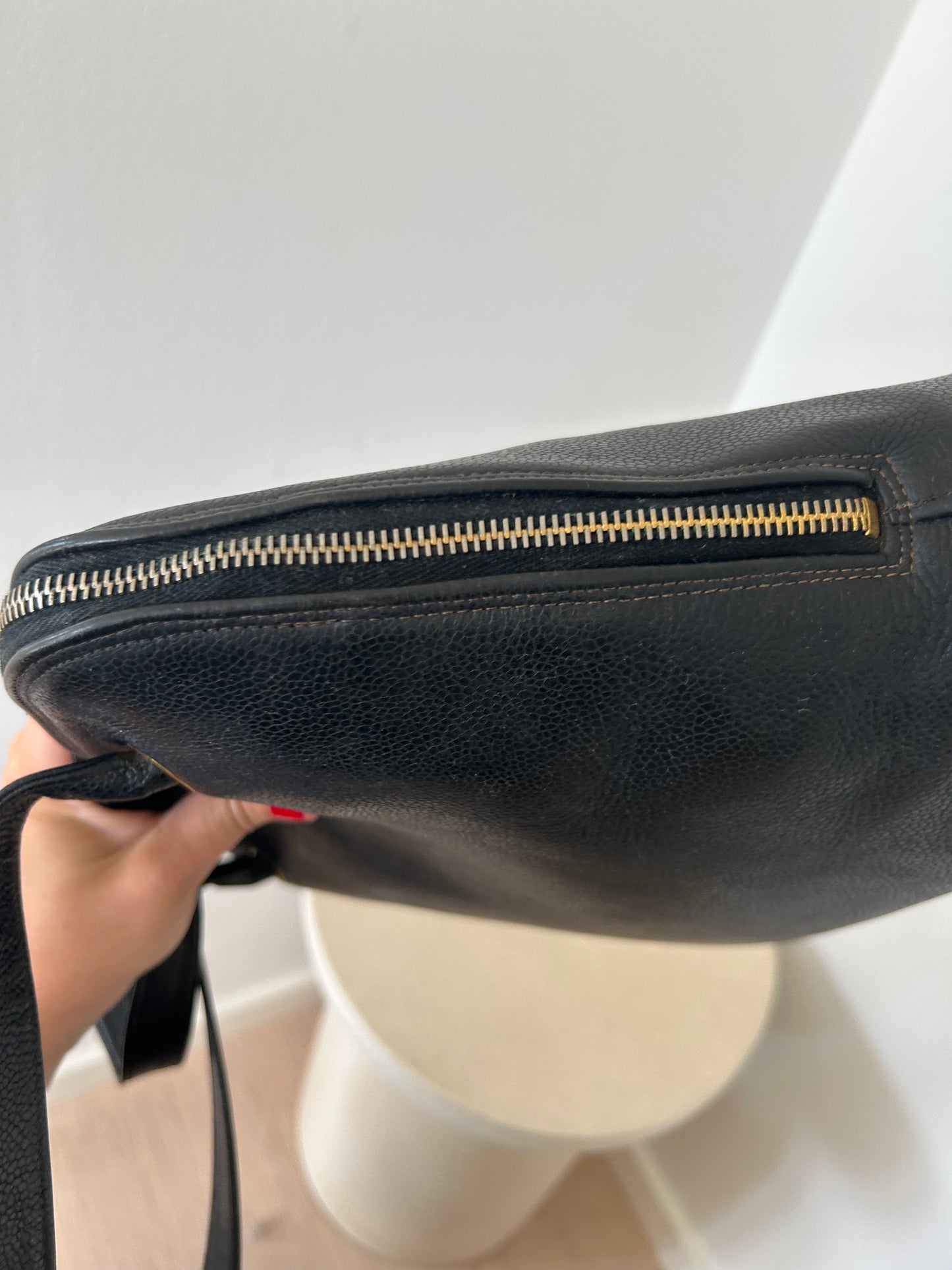 Chanel CC caviar shoulder bag