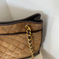 Chanel two tone Suede tote bag