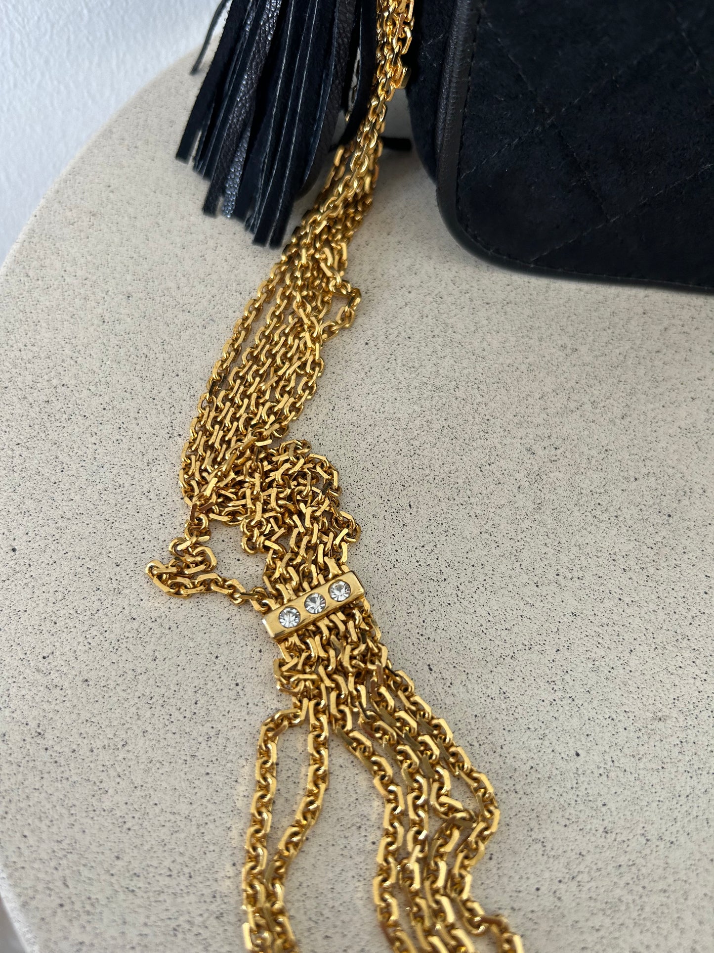 Chanel suede bag