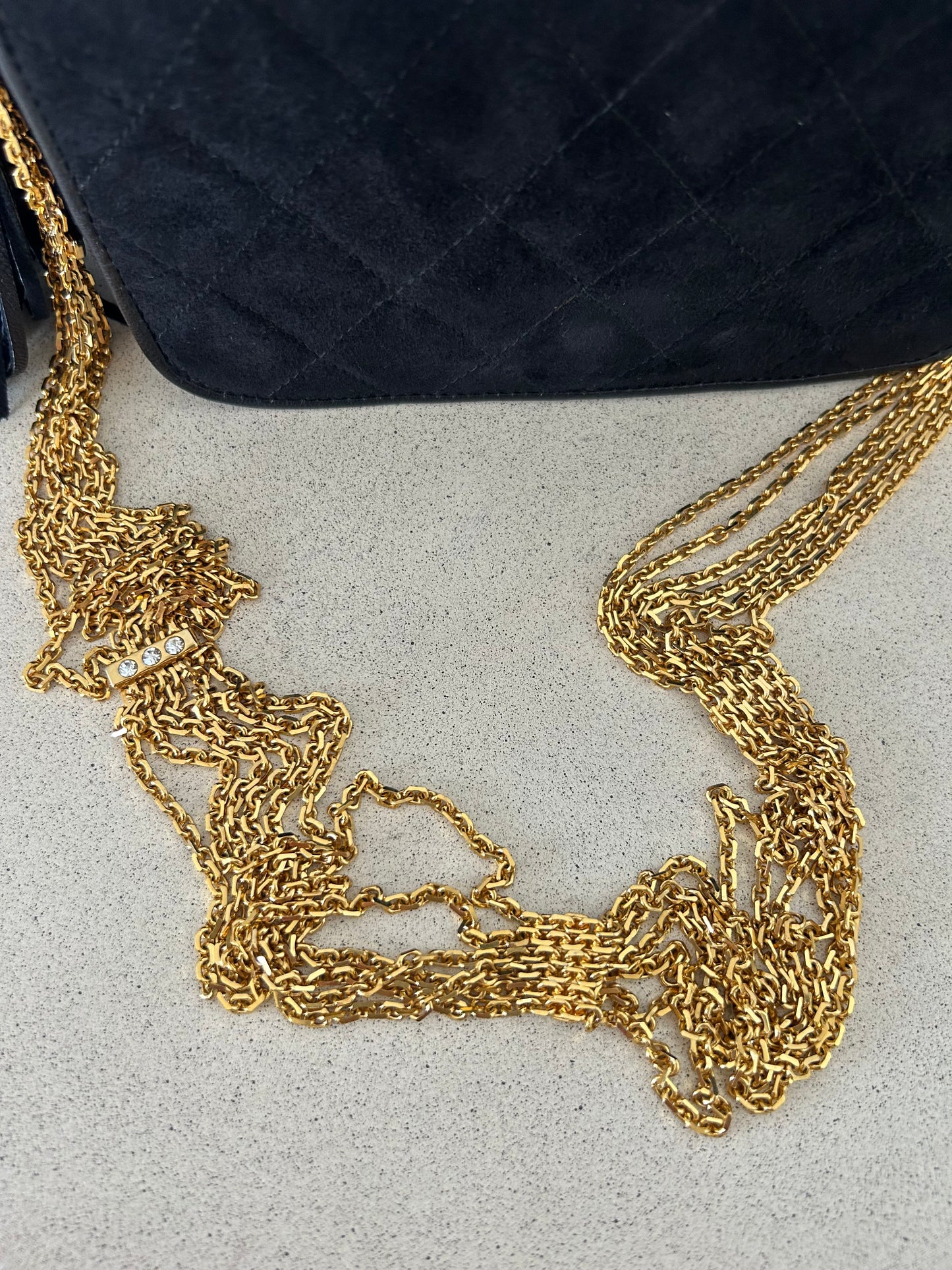 Chanel suede bag