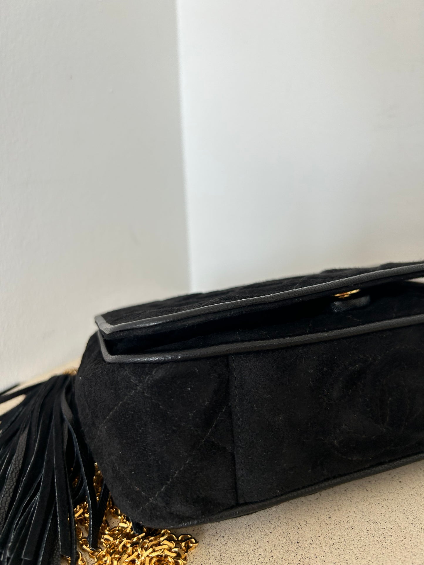 Chanel suede bag