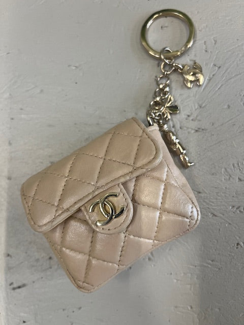 Chanel Mini Flap Bag Key Ring Bag Charm