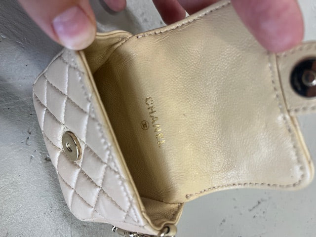 Chanel Mini Flap Bag Key Ring Bag Charm
