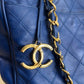 Chanel Vintage Blue Tote Bag